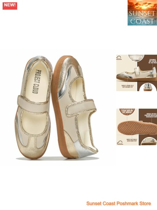 Shoes - Women's Mary Jane Sneakers Lightweight Non-Slip SmartFoam Casual Shoes